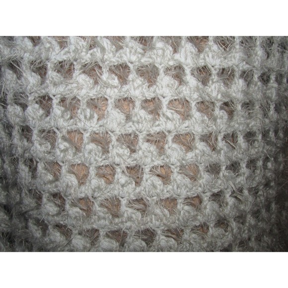 Mystree Women's Beige Open Knit Sleeveless Sweater Size M/L - Picture 4 of 9